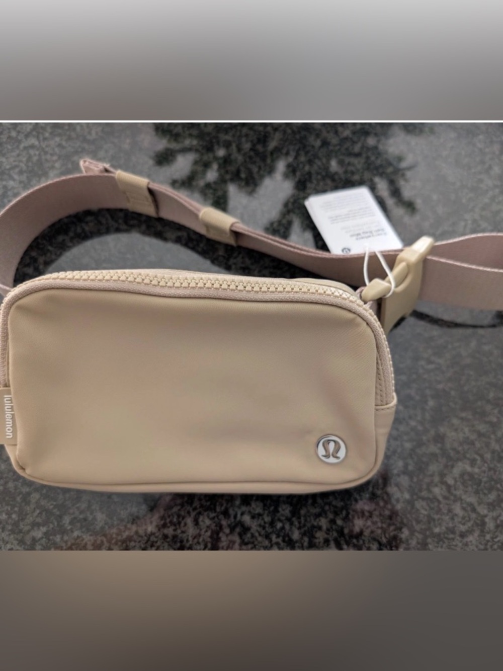 SOLD!! lululemon athletica Mini Belt Bag in Beige Rare and Sold out!!